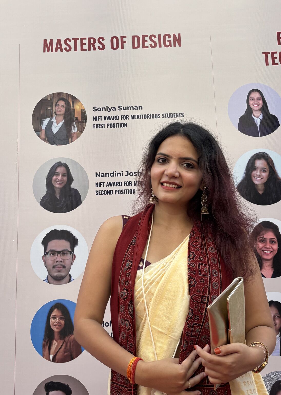 Soniya Suman at the Masters of Design recognition board