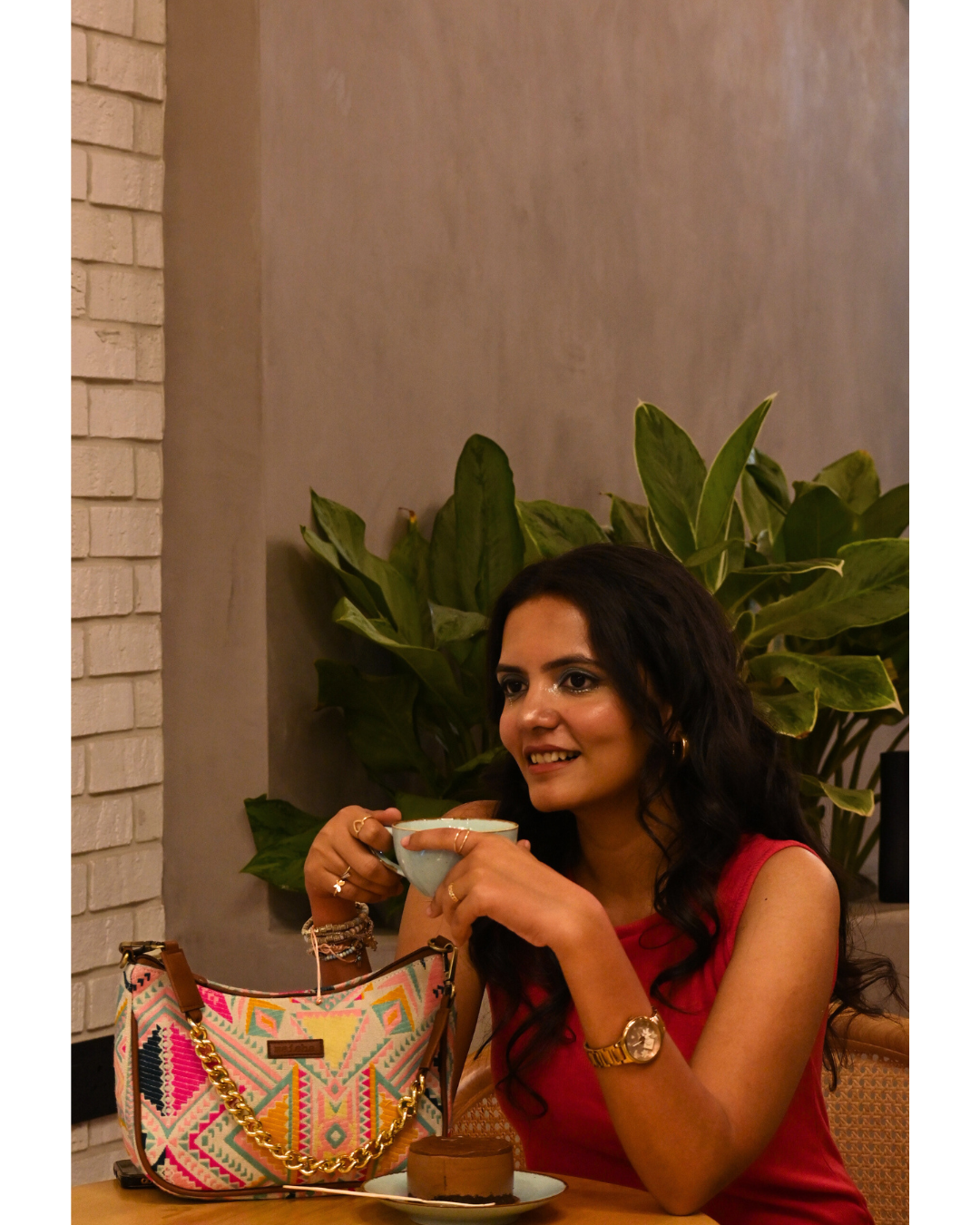 Soniya Suman in a bag campaign photoshoot
