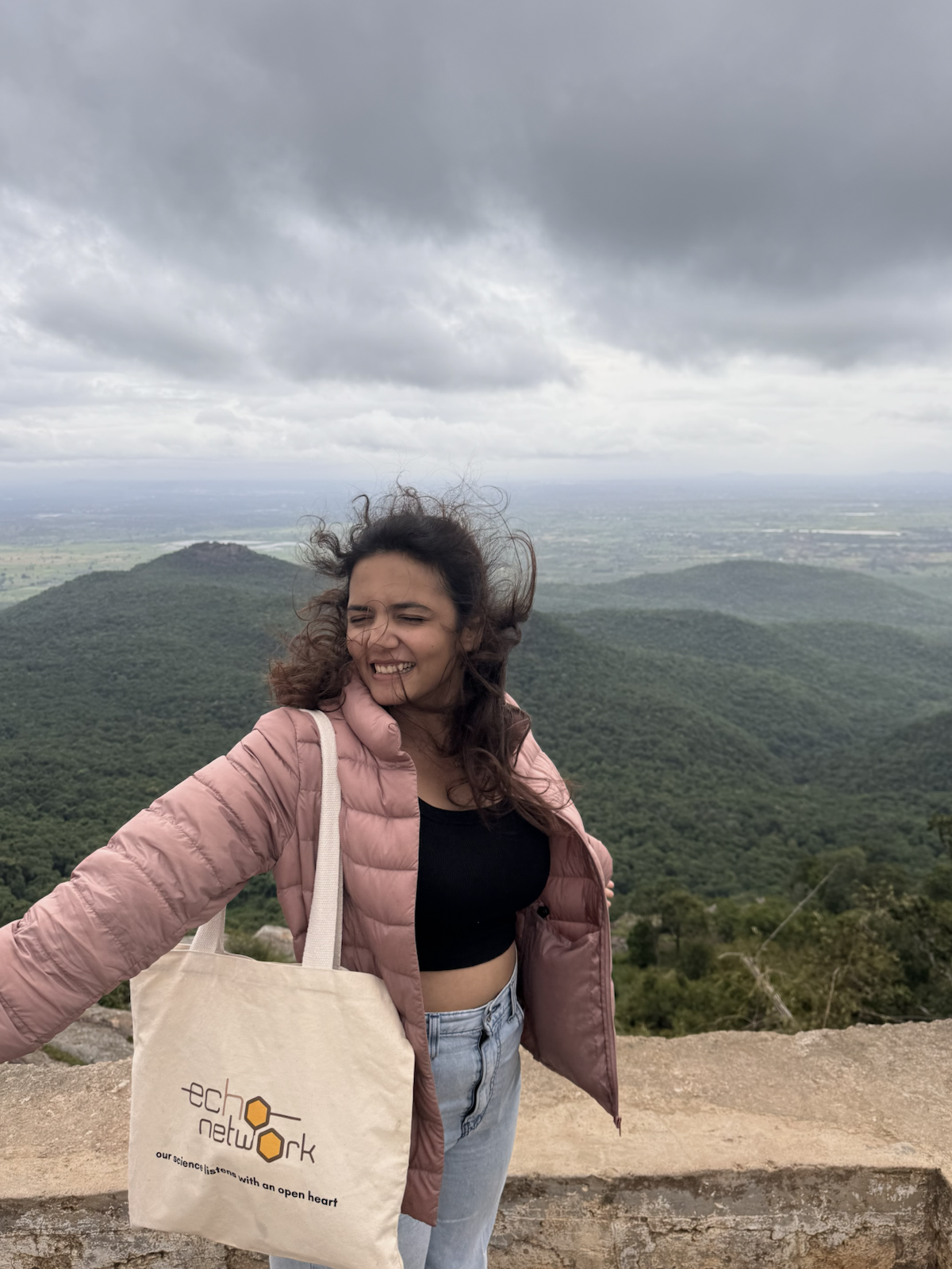 Soniya Suman on a hilltop trip