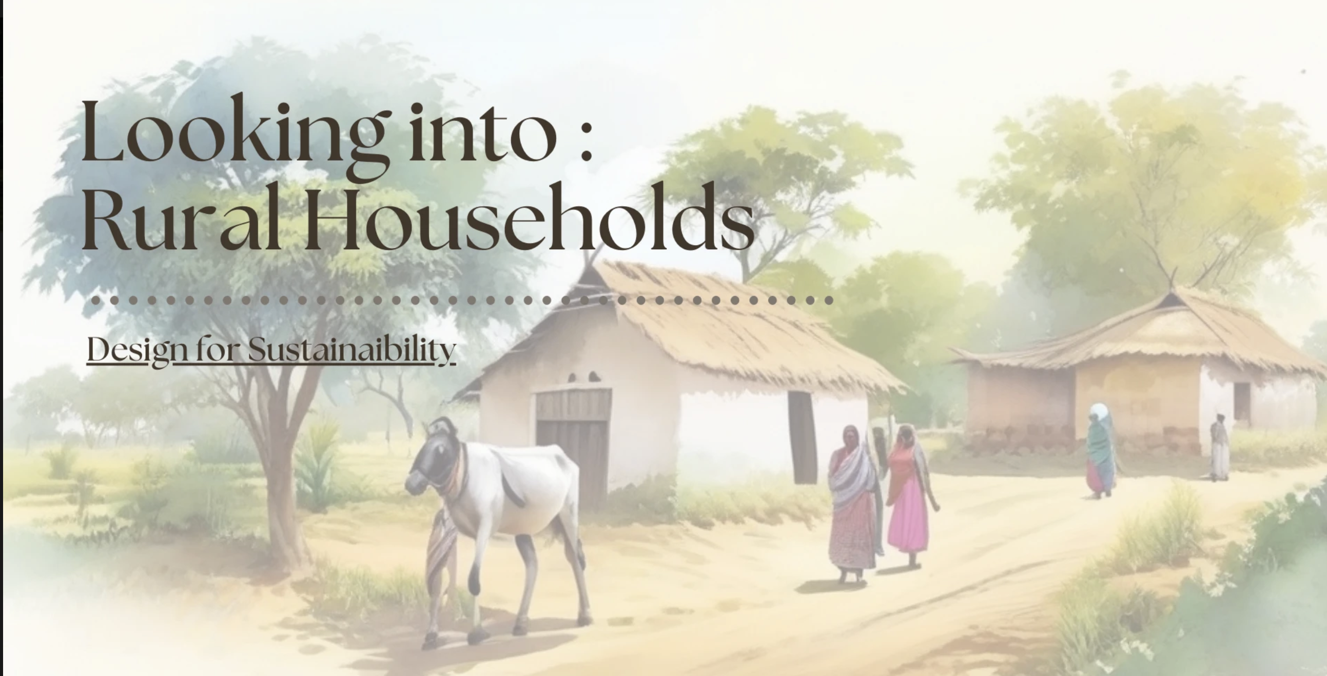 Rural households illustration for Design for Sustainability, Mal Samot